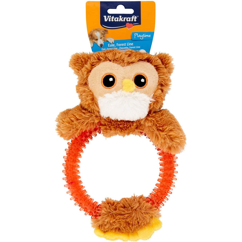 Vitakraft Owl Teething Ring Dog Toy 23 cm