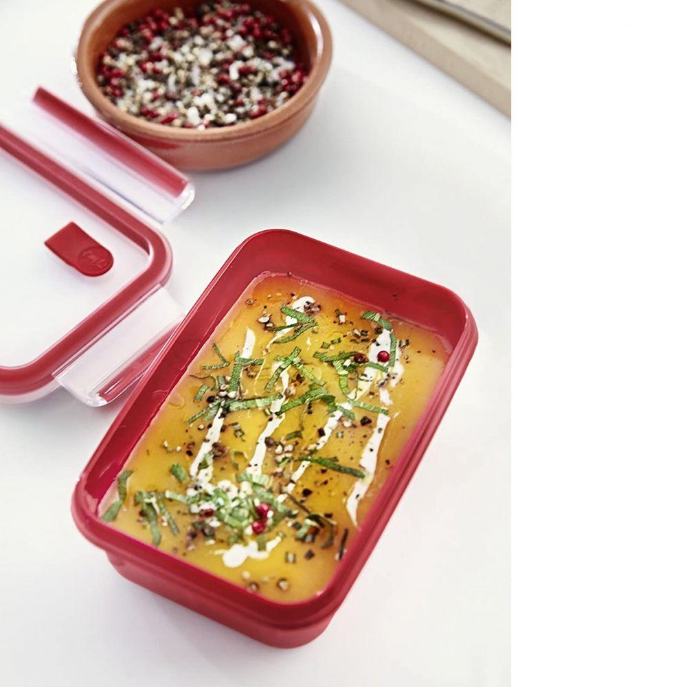 Tefal Masterseal Micro Rectangular Food Box 1.2 L Inserts / K3102412 - Karout Online -Karout Online Shopping In lebanon - Karout Express Delivery 