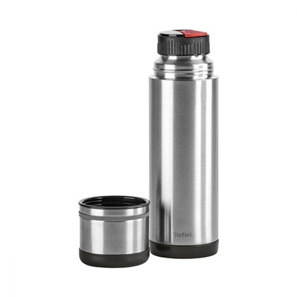Tefal Mobility Vacuum Flask Stainless Steel Black 500 ml / K3061214 - Karout Online -Karout Online Shopping In lebanon - Karout Express Delivery 