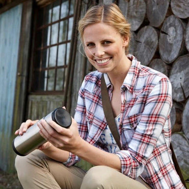 Tefal Senator Vacuum Flask Stainless Steel 1 Lt / K3063414 - Karout Online -Karout Online Shopping In lebanon - Karout Express Delivery 