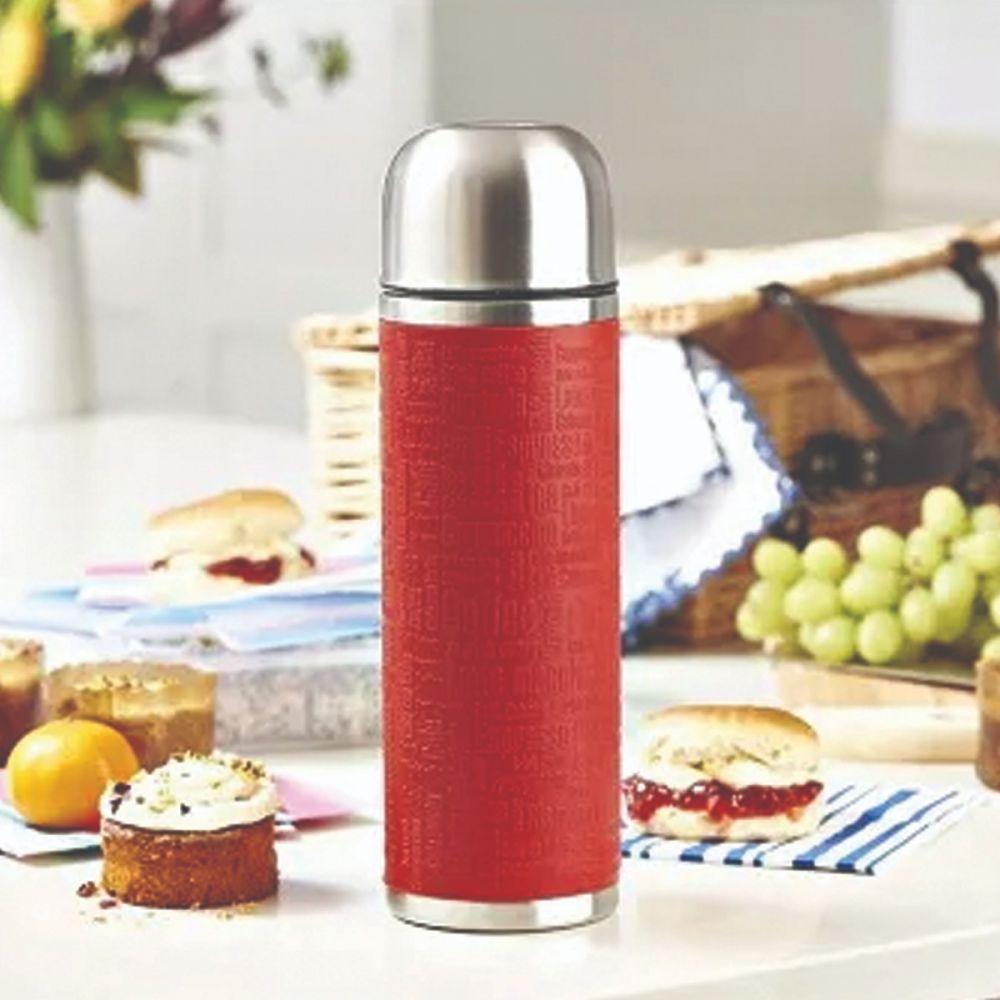 Tefal Senator Vacuum Flask Stainless Steel Red 1 Lt / K3068414 - Karout Online -Karout Online Shopping In lebanon - Karout Express Delivery 
