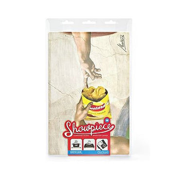 Mustard Glass Chopping Board Worktop Saver Showpiece Creation Of Chips