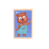 Wooden Puzzle Pattern Block Classification and Stacking Toys