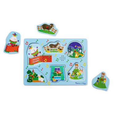 Melissa & Doug Sing Along Nursery Rhymes Sound Puzzle - Karout Online -Karout Online Shopping In lebanon - Karout Express Delivery 