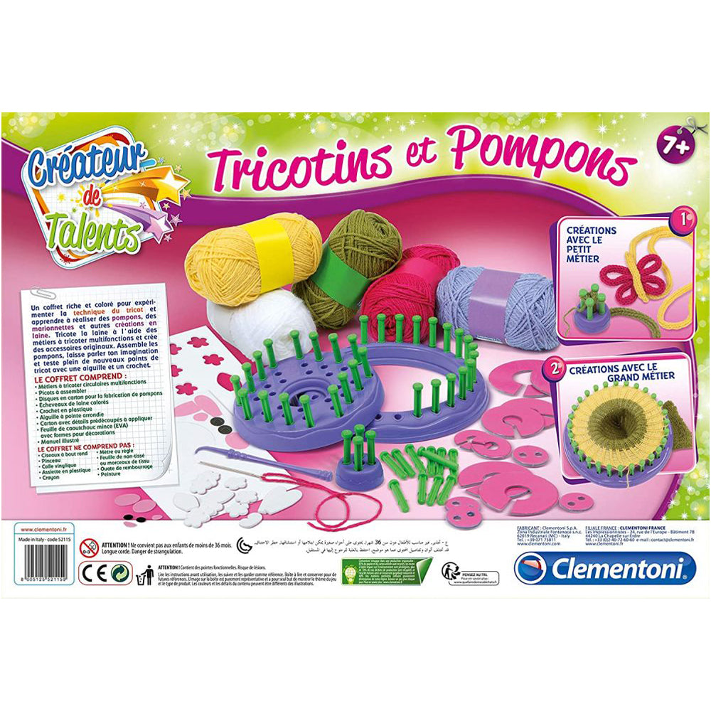Clementoni Tricotine Et Pompons Creative Game