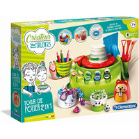 Clementoni Talent Creator - 2 in 1 Potter's Wheel - with Charger - French