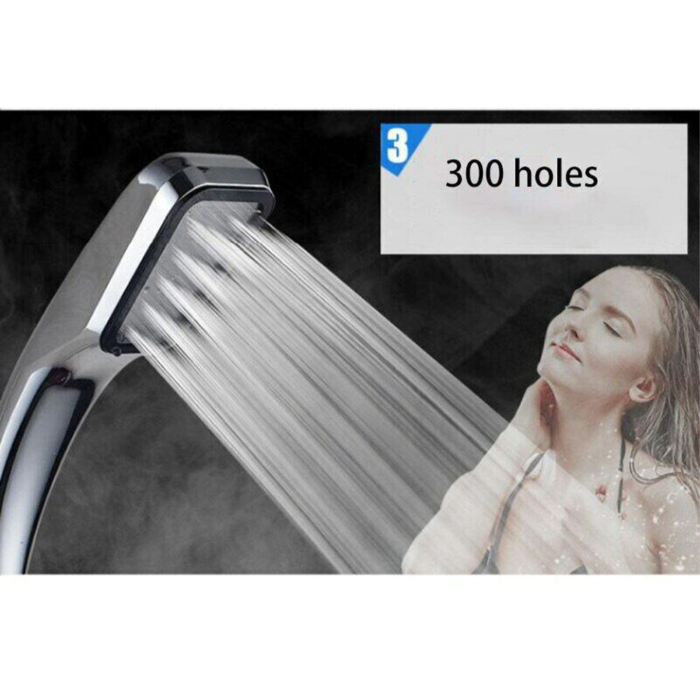 **(NET)**22FK202/High Pressure Shower Head 300-Holes Powerful Boosting Spray Bath Water Saving