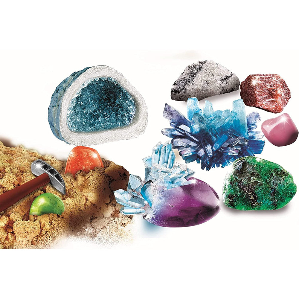 Clementoni 52345 Science & Game Crystals and Gemstones- French