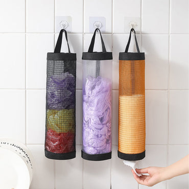 (NET)Wall Storage Hanging Bag For Trash Bags
