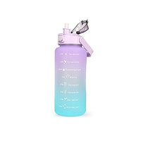 **NET** Motivational Water Bottle With Straw  Leakproof Sports Water Bottle for Gym Camping Tour / 51588 / JR23-12 / JR23-14