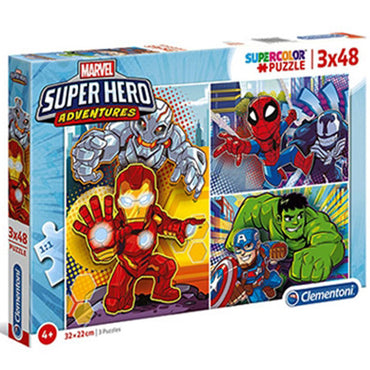 Clementoni Marvel Super Hero 3x48 pcs Puzzle
