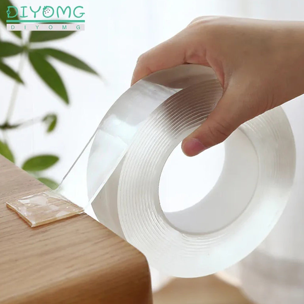 Transparent Double Sided Tape No Trace Reusable Waterproof Self-Adhesive Tape / 22FK198