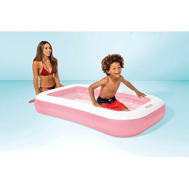 (NET) INTEX 58423NP Rectangular pink 166x100x25cm paddling pool