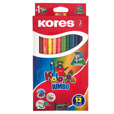 Kores Triangular Jumbo Colored Pencils (12 pcs)