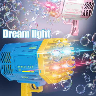 69 Holes Bubble Gun Automatic Funny Color Soaps Water Bubble Machine Toys / 22FK225 / KM-8