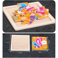 Kids Wooden Jigsaw Puzzle Baby Early Learning Educational Toy for Children  / 22FK212