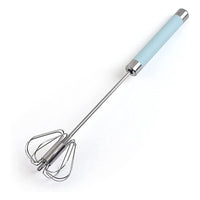 **(NET)** Stainless Steel Household Egg Beater Manual Kitchen Cream Beater Egg Mixer / 22FK180