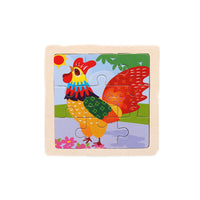 Kids Wooden Jigsaw Puzzle Baby Early Learning Educational Toy for Children  / 22FK212