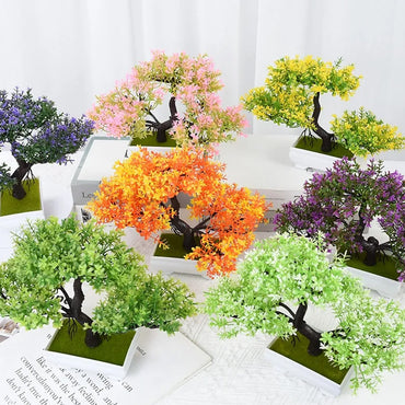 **(NET)**Artificial Plants Bonsai Small Tree Pot Plant Flowers Table Decoration Decor / 22FK174
