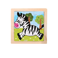 Kids Wooden Jigsaw Puzzle Baby Early Learning Educational Toy for Children  / 22FK212