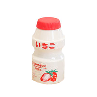 **NET**Summer Water Bottle Creative Fruit Plastic Portable Water Bottles For Kids Girl Anti-Fall Water Cup 480ml / 2216