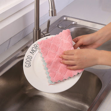 Suprelesup  Micro Fiber Colored Cleaning Towel Set 2 Pcs