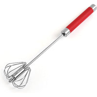 **(NET)** Stainless Steel Household Egg Beater Manual Kitchen Cream Beater Egg Mixer / 22FK180