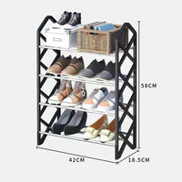 Diamond 4 Layer Shoe Rack Stackable Shoes Organizer Storage Stand / 22FK189