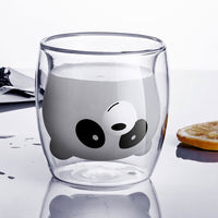 **NET**Double Glass Cup Creative Cartoon Design Cup / 9961409446015