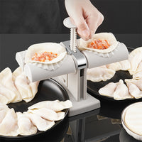 **(NET)**22FK223/ Double Head Dumpling Maker Kitchen Artifact Manual Press Dumpling Machine Tools Mould/ KN-437