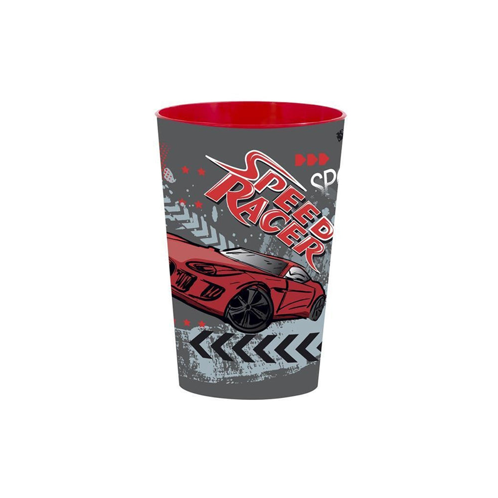 Herevin Patterned Plastic Cup Speed Racer 340ml (Net)