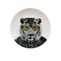 Mustard Ceramic Dinner Plate Larry Lion 23 cm