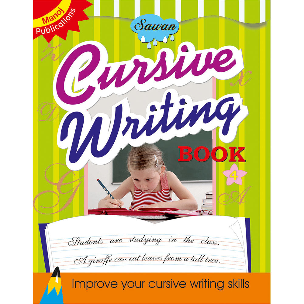 Sawan Cursive Writing Writing Book - 4