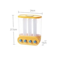 **(NET)**Wall-Mounted Kitchen Auto Cereal Dispenser Rice Dispenser Rice Storage Bucket / 22FK187