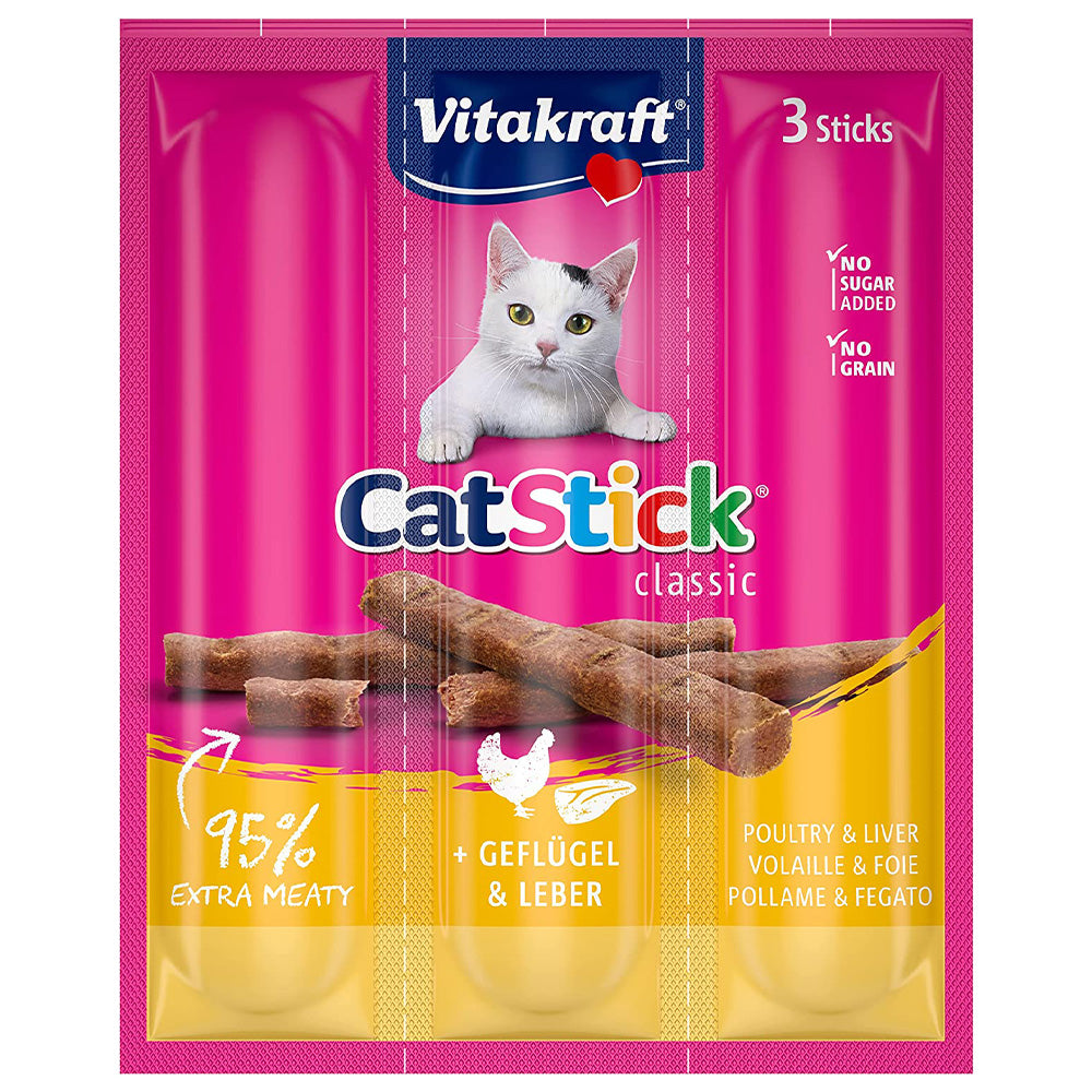 Vitakraft Cat Stick Mini Poultry and Liver 3 pcs
