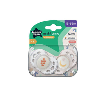 Tommee Tippee Night Time Soothers 2 Pcs 18-36m / 433400