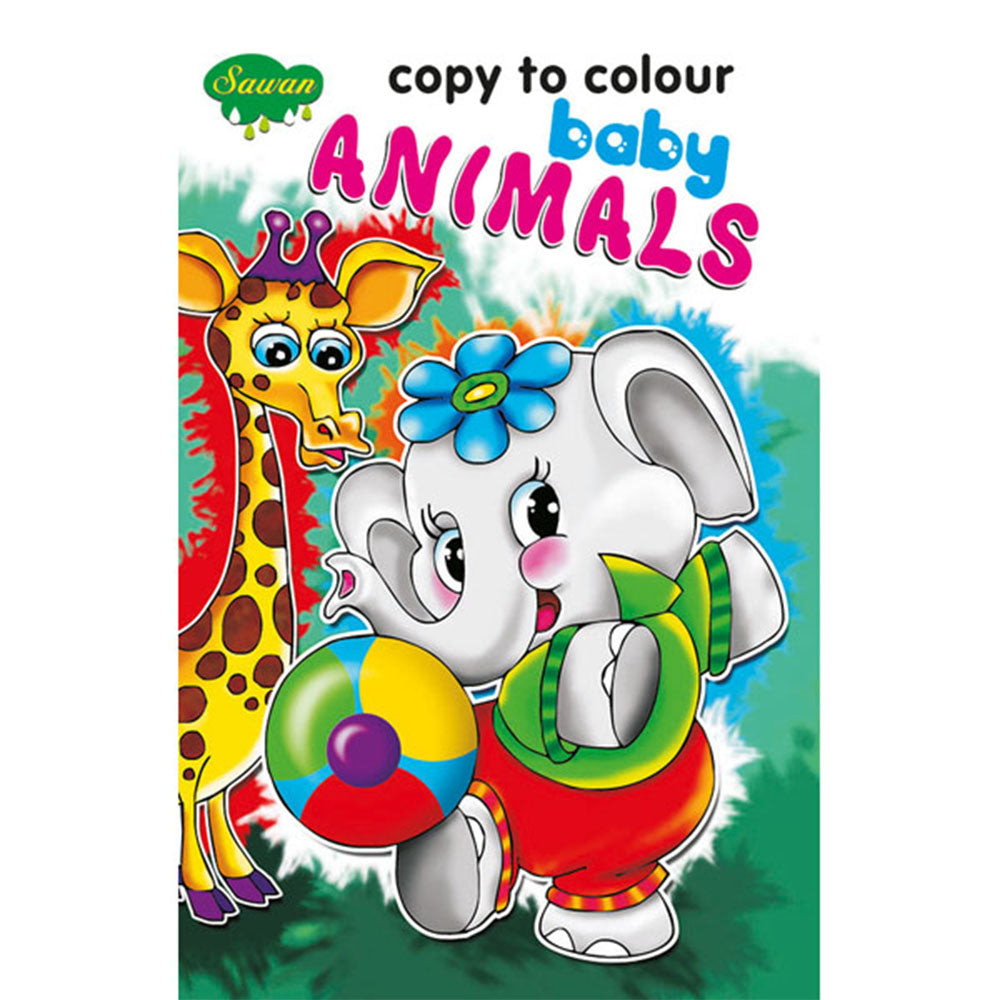 Sawan Copy To Colour Baby Animals