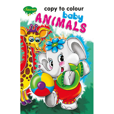 Sawan Copy To Colour Baby Animals