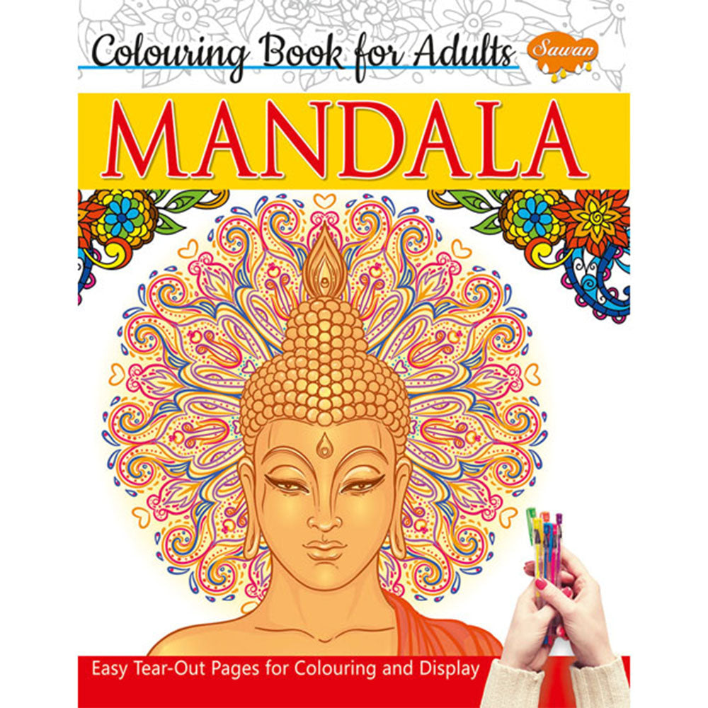 Sawan Colouring Book For Adults: Manadala