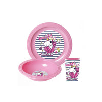 Herevin Breakfast Plastic  Set Of 3 Pcs Unicorn (Net)