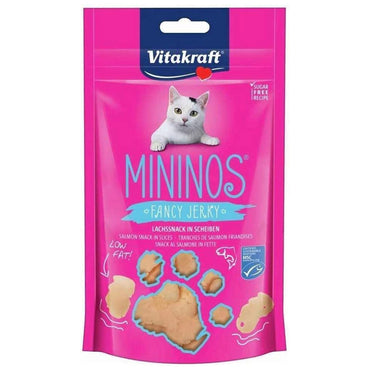 Vitakraft Mininos Fancy Jerky Slices of Salmon Cat Treats 40g