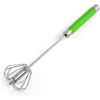 **(NET)** Stainless Steel Household Egg Beater Manual Kitchen Cream Beater Egg Mixer / 22FK180
