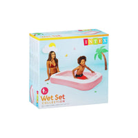 (NET) INTEX 58423NP Rectangular pink 166x100x25cm paddling pool