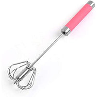**(NET)** Stainless Steel Household Egg Beater Manual Kitchen Cream Beater Egg Mixer / 22FK180