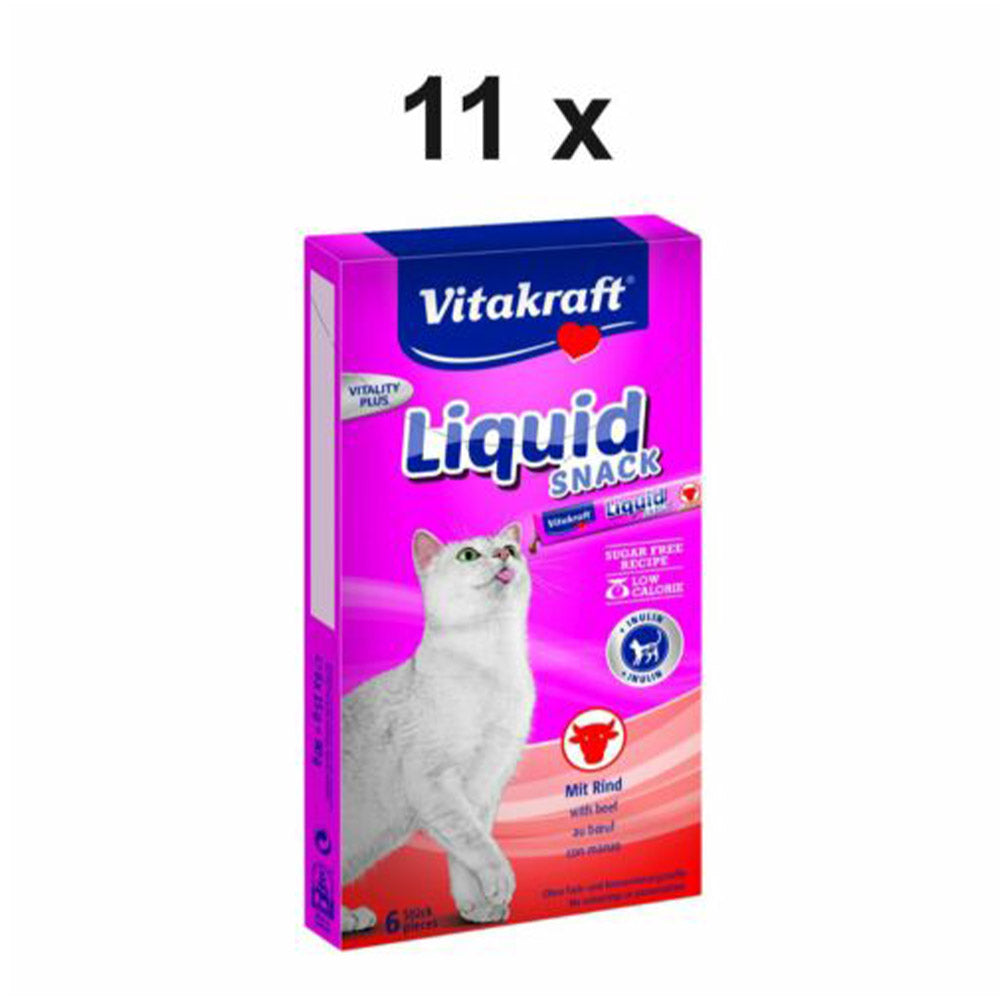 Vitakraft Cat Liquid Snack-Beef & Unulin / 90g