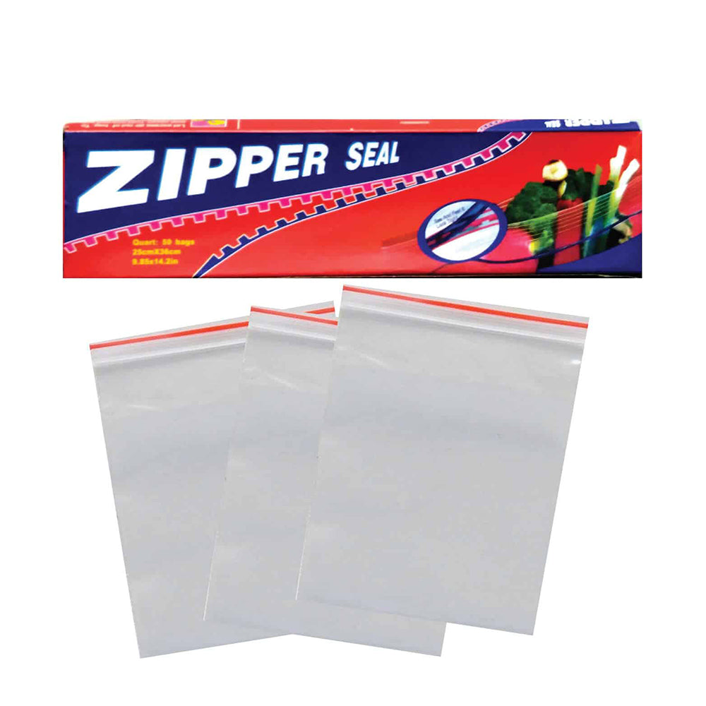 Zipper Seal Freezer and Storage Bags 23.5 x 30.4 cm 20 Bags