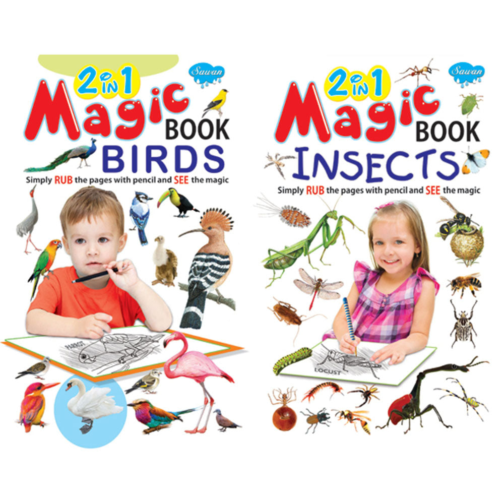 Sawan 2 in 1 Magic Book Birds-Insects