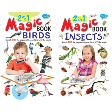Sawan 2 in 1 Magic Book Birds-Insects