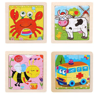 Kids Wooden Jigsaw Puzzle Baby Early Learning Educational Toy for Children  / 22FK212