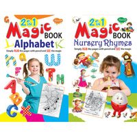 Sawan 2 in 1 Magic Book Alphabet-Nursery Rhymes